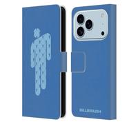 Head Case Designs Officially Licensed Billie Eilish Blohsh Blue Key Art Leather Wallet Case Compatible With Apple iPhone 17 Pro