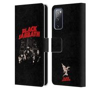 Head Case Designs Officially Licensed Black Sabbath Red Logo Key Art Leather Wallet Case Compatible With Samsung Galaxy S20 FE / 5G