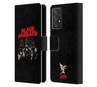 Head Case Designs Officially Licensed Black Sabbath Red Logo Key Art Leather Wallet Case Compatible With Galaxy A52 / A52s / 5G (2021)