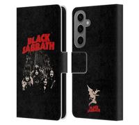 Head Case Designs Officially Licensed Black Sabbath Red Logo Key Art Leather Wallet Case Compatible With Samsung Galaxy S25