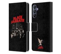 Head Case Designs Officially Licensed Black Sabbath Red Logo Key Art Leather Wallet Case Compatible With Samsung Galaxy A15