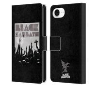 Head Case Designs Officially Licensed Black Sabbath Victory Key Art Leather Wallet Case Compatible With Apple iPhone 16e