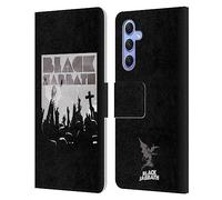 Head Case Designs Officially Licensed Black Sabbath Victory Key Art Leather Wallet Case Compatible With Samsung Galaxy A34 5G