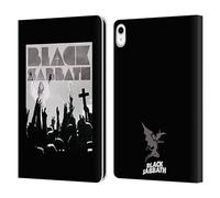 Head Case Designs Officially Licensed Black Sabbath Victory Key Art Leather Wallet Case Compatible With Apple iPad 10.9 2022/2025
