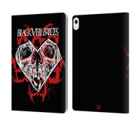 Head Case Designs Officially Licensed Black Veil Brides Skull Heart Band Art Leather Wallet Case Compatible With Apple iPad Air 13 2024/2025