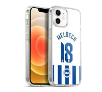 Head Case Designs Officially Licensed Brighton FC Danny Welbeck 2025/26 Players Home Kit Gel Case [Military Grade] Compatible with Apple iPhone 12 / iPhone 12 Pro and Compatible with MagSafe