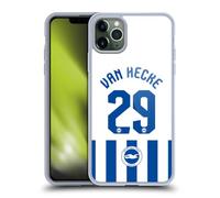 Head Case Designs Officially Licensed Brighton FC Jan Paul van Hecke 2025/26 Players Home Kit Gel Case [Military Grade Protection] Compatible with Apple iPhone 11 Pro Max and Compatible with MagSafe
