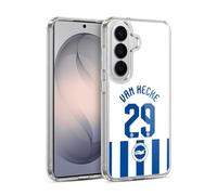 Head Case Designs Officially Licensed Brighton FC Jan Paul van Hecke 2025/26 Players Home Kit Gel Case [Military Grade Protection] Compatible with Samsung Galaxy S26 Plus and Compatible with MagSafe