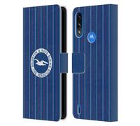 Head Case Designs Officially Licensed Brighton & Hove Albion F.C 1983 Retro Kit Logo Leather Wallet Case Compatible With Moto E7 Power/Moto E7i Power