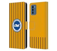 Head Case Designs Officially Licensed Brighton & Hove Albion F.C Away 2024/25 Badge Kit Leather Wallet Case Compatible With Nokia NC300