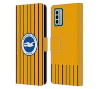 Head Case Designs Officially Licensed Brighton & Hove Albion F.C Away 2024/25 Badge Kit Leather Wallet Case Compatible With Nokia G42
