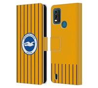 Head Case Designs Officially Licensed Brighton & Hove Albion F.C Away 2024/25 Badge Kit Leather Wallet Case Compatible With Nokia G11 Plus