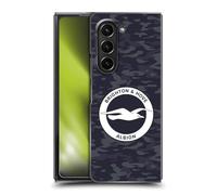 Head Case Designs Officially Licensed Brighton & Hove Albion F.C Black Camou Logo Hard Back Case Compatible With Samsung Galaxy Z Fold5