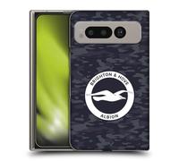 Head Case Designs Officially Licensed Brighton & Hove Albion F.C Black Camou Logo Hard Back Case Compatible With Google Pixel Fold