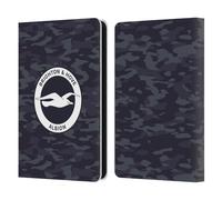 Head Case Designs Officially Licensed Brighton & Hove Albion F.C Black Camou Logo Leather Wallet Case Compatible With Amazon Kindle 11th Gen 6in 2022