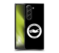 Head Case Designs Officially Licensed Brighton & Hove Albion F.C Black Logo Hard Back Case Compatible With Samsung Galaxy Z Fold5