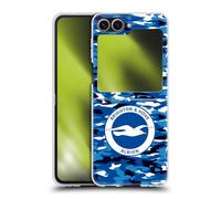 Head Case Designs Officially Licensed Brighton & Hove Albion F.C Camou Logo Hard Back Case Compatible With Samsung Galaxy Z Flip6