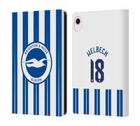 Head Case Designs Officially Licensed Brighton & Hove Albion F.C Danny Welbeck 2024/25 Players Home Kit Leather Wallet Case Compatible With Apple iPad mini (2021/2024)