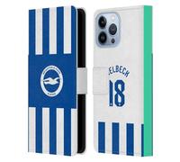 Head Case Designs Officially Licensed Brighton & Hove Albion F.C Danny Welbeck 2025/26 Players Home Kit Leather Wallet Case Compatible With Apple iPhone 13 Pro Max