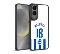 Head Case Designs Officially Licensed Brighton & Hove Albion F.C Danny Welbeck 2025/26 Players Home Kit Gel Armour Case [Military Grade Protection] Compatible With Samsung Galaxy S25 Edge