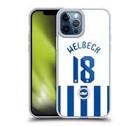Head Case Designs Officially Licensed Brighton & Hove Albion F.C Danny Welbeck 2025/26 Players Home Kit Gel Case [Military Grade] Compatible with Apple iPhone 12 Pro Max and Compatible with MagSafe
