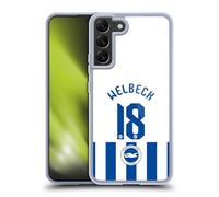 Head Case Designs Officially Licensed Brighton & Hove Albion F.C Danny Welbeck 2025/26 Players Home Kit Gel Case [Military Grade] Compatible with Samsung Galaxy S22+ 5G and Compatible with MagSafe