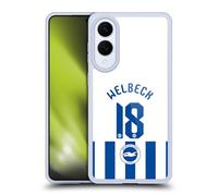 Head Case Designs Officially Licensed Brighton & Hove Albion F.C Danny Welbeck 2025/26 Players Home Kit Gel Case [Military Grade Protection] Compatible With Samsung Galaxy S25 Edge