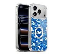 Head Case Designs Officially Licensed Brighton & Hove Albion F.C Digital Camou Logo Gel Case [Military Grade Protection] Compatible with Apple iPhone 17 Pro and Compatible with MagSafe