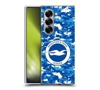 Head Case Designs Officially Licensed Brighton & Hove Albion F.C Digital Camou Logo Hard Back Case Compatible With Samsung Galaxy Z Fold6