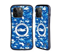 Head Case Designs Officially Licensed Brighton & Hove Albion F.C Digital Camou Logo Hybrid Case Compatible With Apple iPhone 15 Pro Max