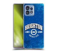 Head Case Designs Officially Licensed Brighton & Hove Albion F.C Distressed Logo Gel Case [Military Grade Protection] Compatible With Moto Edge 40 Pro/Plus 2023