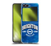 Head Case Designs Officially Licensed Brighton & Hove Albion F.C Distressed Logo Hard Back Case Compatible With Samsung Galaxy Z Flip6