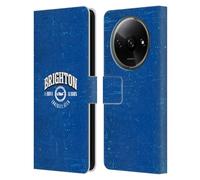 Head Case Designs Officially Licensed Brighton & Hove Albion F.C Distressed Logo Leather Wallet Case Compatible With Xiaomi Redmi A3