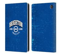 Head Case Designs Officially Licensed Brighton & Hove Albion F.C Distressed Logo Leather Wallet Case Compatible With Amazon Fire 7 2022