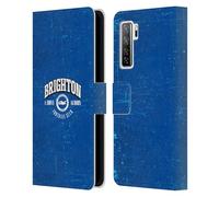Head Case Designs Officially Licensed Brighton & Hove Albion F.C Distressed Logo Leather Wallet Case Compatible With Huawei Nova 7 SE/P40 Lite 5G