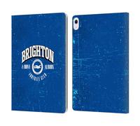 Head Case Designs Officially Licensed Brighton & Hove Albion F.C Distressed Logo Leather Wallet Case Compatible With Apple iPad Air 13 2024/2025