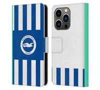 Head Case Designs Officially Licensed Brighton & Hove Albion F.C Home 2025/26 Badge Kit Leather Wallet Case Compatible With Apple iPhone 14 Pro