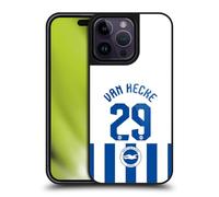 Head Case Designs Officially Licensed Brighton & Hove Albion F.C Jan Paul van Hecke 2025/26 Players Home Kit Gel Armour Case [Military Grade Protection] Compatible With Apple iPhone 14 Pro Max