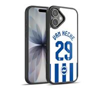 Head Case Designs Officially Licensed Brighton & Hove Albion F.C Jan Paul van Hecke 2025/26 Players Home Kit Gel Armour Case [Military Grade Protection] Compatible With Apple iPhone 17