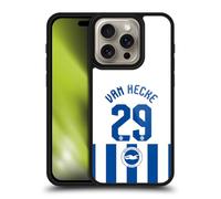 Head Case Designs Officially Licensed Brighton & Hove Albion F.C Jan Paul van Hecke 2025/26 Players Home Kit Gel Armour Case [Military Grade Protection] Compatible With Apple iPhone 16 Pro