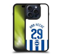 Head Case Designs Officially Licensed Brighton & Hove Albion F.C Jan Paul van Hecke 2025/26 Players Home Kit Gel Armour Case [Military Grade Protection] Compatible With Apple iPhone 15 Pro