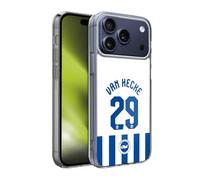 Head Case Designs Officially Licensed Brighton & Hove Albion F.C Jan Paul van Hecke 2025/26 Players Home Kit Gel Case [Military Grade Protection] Compatible With Apple iPhone 17 Pro Max