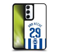 Head Case Designs Officially Licensed Brighton & Hove Albion F.C Jan Paul van Hecke 2025/26 Players Home Kit Gel Armour Case [Military Grade Protection] Compatible With Samsung Galaxy A55 5G