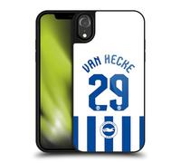Head Case Designs Officially Licensed Brighton & Hove Albion F.C Jan Paul van Hecke 2025/26 Players Home Kit Gel Armour Case [Military Grade Protection] Compatible With Apple iPhone XR