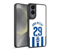 Head Case Designs Officially Licensed Brighton & Hove Albion F.C Jan Paul van Hecke 2025/26 Players Home Kit Gel Armour Case [Military Grade Protection] Compatible With Samsung Galaxy S25 Edge