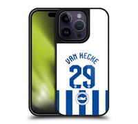 Head Case Designs Officially Licensed Brighton & Hove Albion F.C Jan Paul van Hecke 2025/26 Players Home Kit Gel Armour Case [Military Grade Protection] Compatible With Apple iPhone 14 Pro