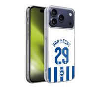 Head Case Designs Officially Licensed Brighton & Hove Albion F.C Jan Paul van Hecke 2025/26 Players Home Kit Gel Case [Military Grade Protection] Compatible With Apple iPhone 17 Pro
