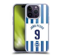 Head Case Designs Officially Licensed Brighton & Hove Albion F.C João Pedro 2024/25 Players Home Kit Gel Case [Military Grade Protection] Compatible With Apple iPhone 14 Pro