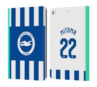 Head Case Designs Officially Licensed Brighton & Hove Albion F.C Kaoru Mitoma 2025/26 Players Home Kit Leather Wallet Case Compatible With Apple iPad 9.7 2017 / iPad 9.7 2018