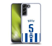 Head Case Designs Officially Licensed Brighton & Hove Albion F.C Lewis Dunk 2025/26 Players Home Kit Gel Case [Military Grade] Compatible with Samsung Galaxy S22+ 5G and Compatible with MagSafe